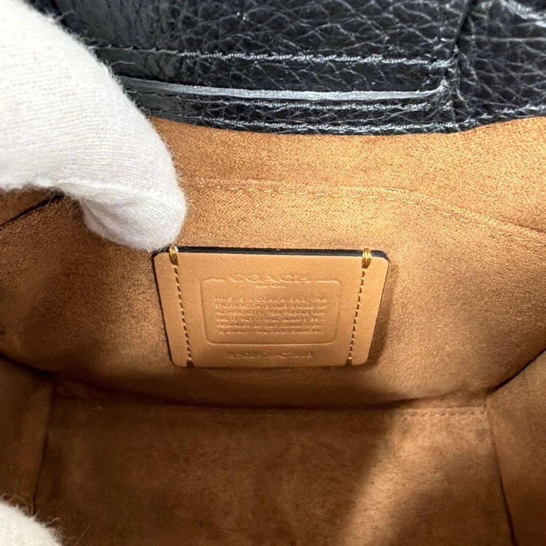 コーチ　2WAY　ショルダーバッグ　ミニペッパー　シグネチャー