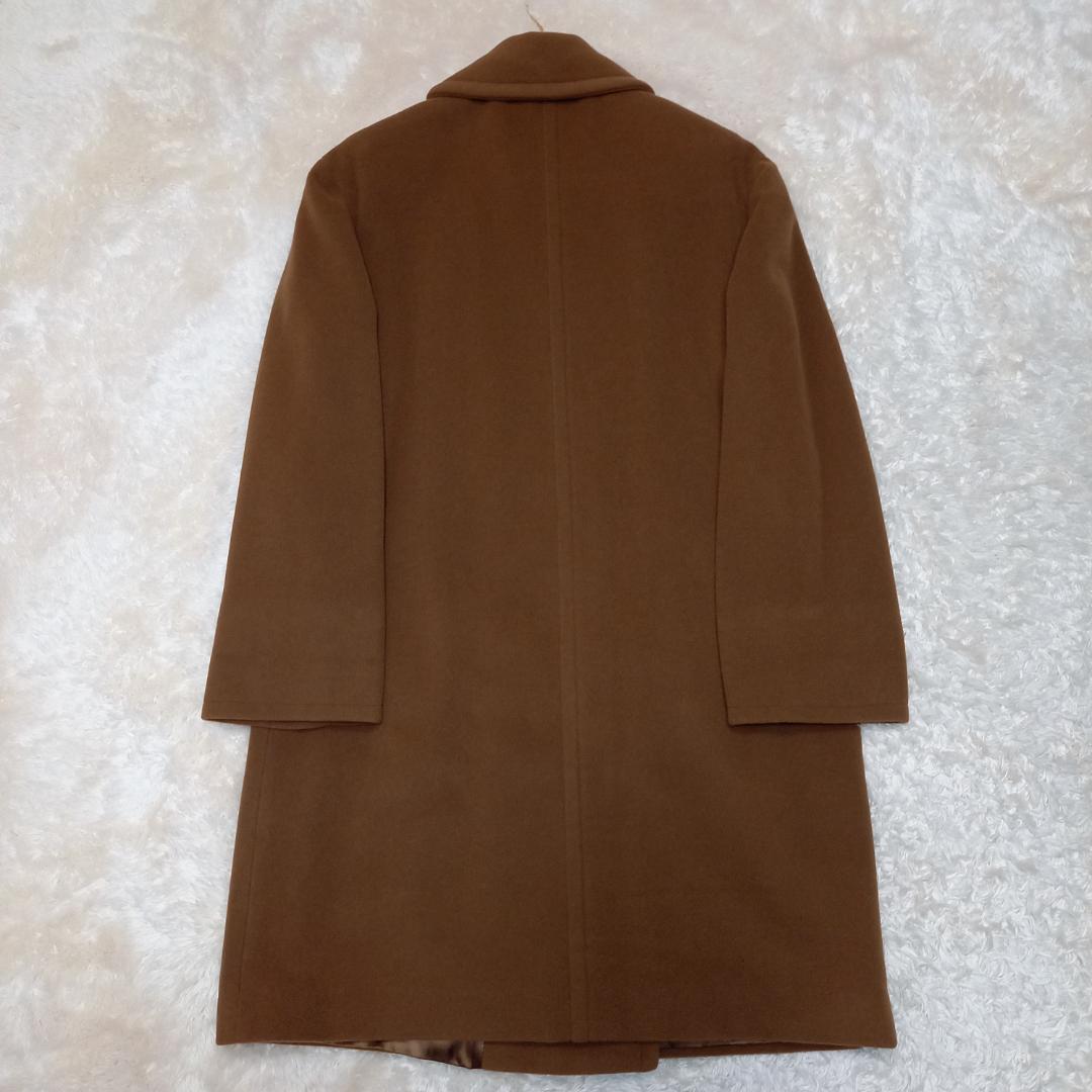 大きめサイズ✨MaxMara サイズ40 ダブルチェスターコート カシミヤ混
