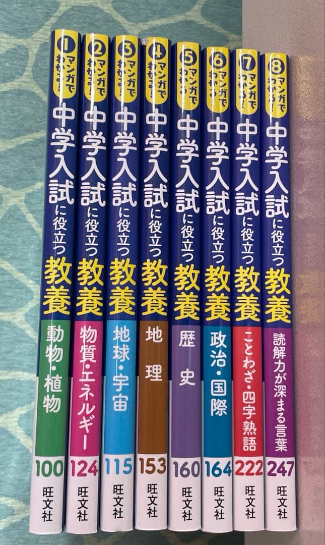 旺文社　マンガでわかる!中学入試に役立つ教養 8冊セット