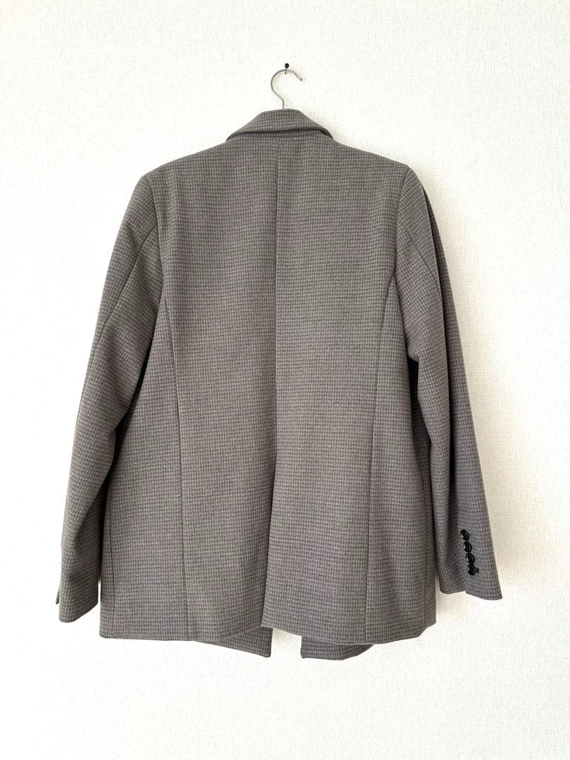 ánuans グレー ダブル　テーラードジャケット