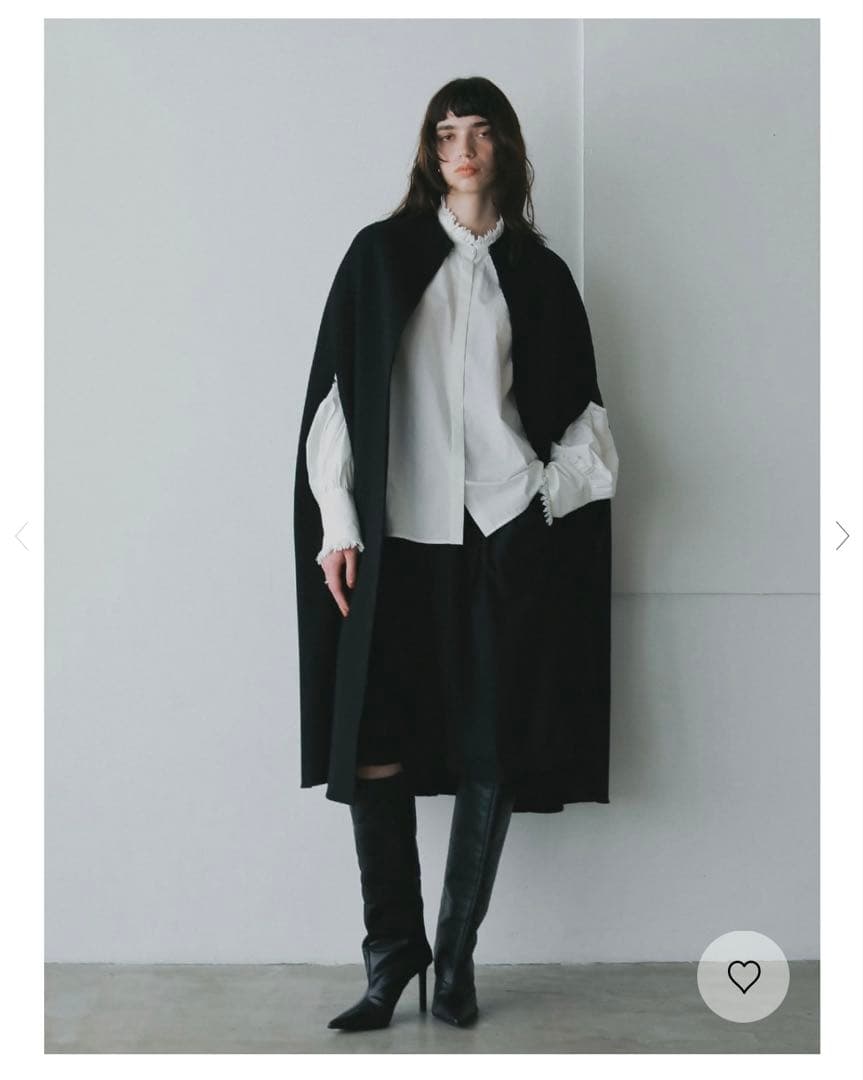 her. ポンチョ　2024秋冬