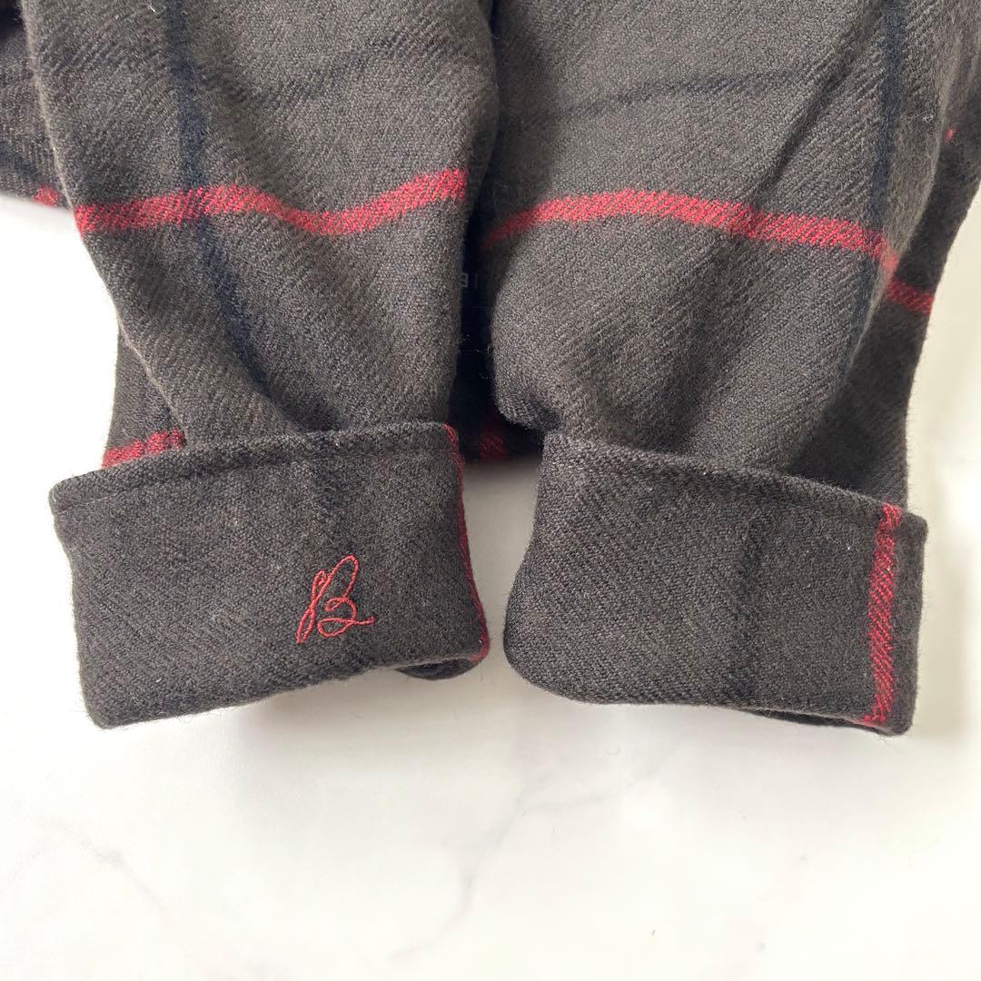 【美品】マディソンブルー ハンプトン チェック シャツジャケット 裏地シルク S