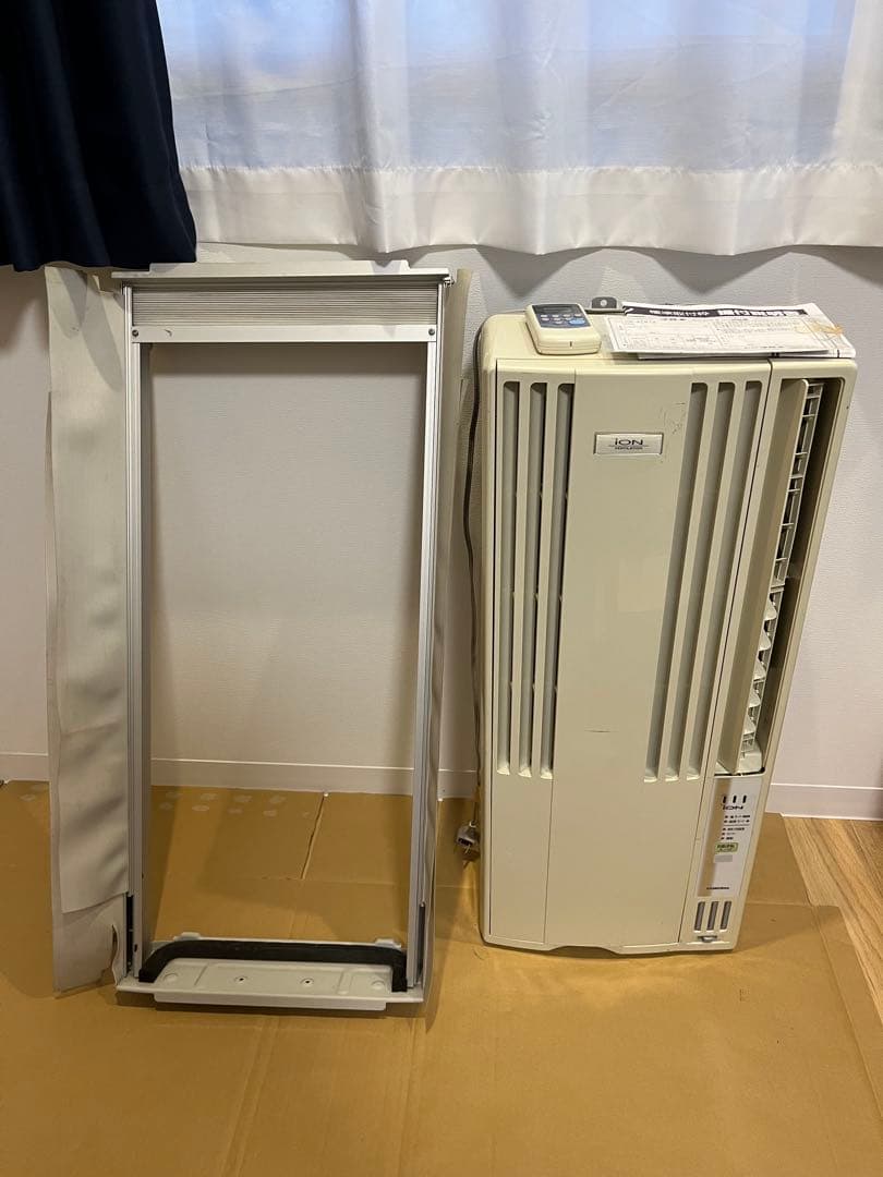 CORONA コロナ ルームエアコン CW-1613 窓枠 リモコン付き