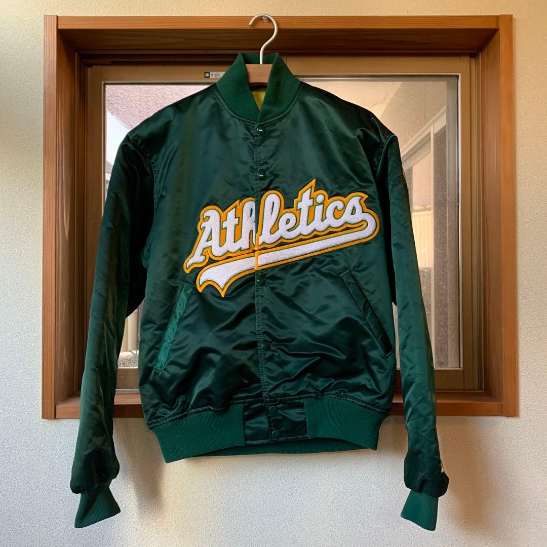 み*ほ様 Athletics アスレチックス スタジャン Lサイズ USA ヴィ