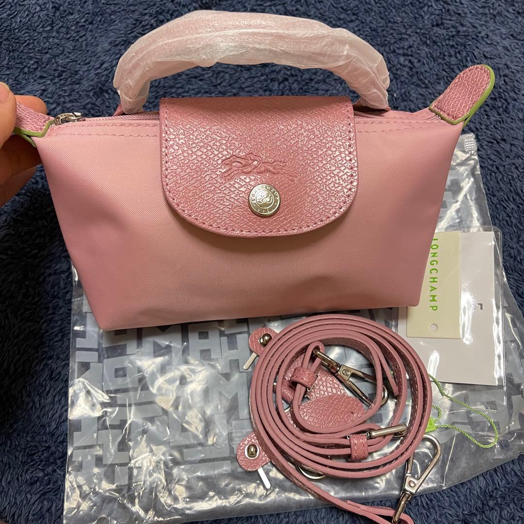 A*n様 新品LONGCHAMPショルダーバッグ ペタルパウダー（淡いピンク）X