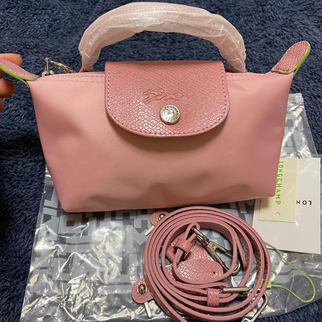 A*n様 新品LONGCHAMPショルダーバッグ ペタルパウダー（淡いピンク）X