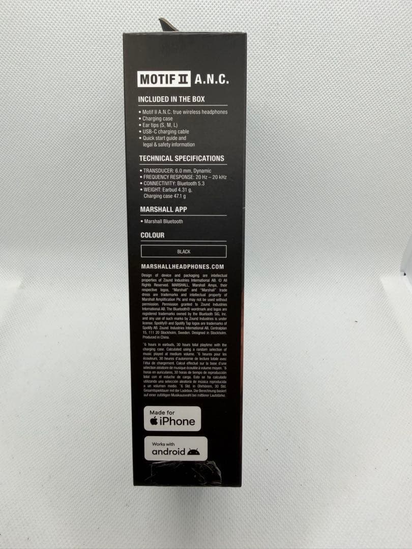 Marshall マーシャル MOTIF Ⅱ A.N.C. 新品交換品 未使用