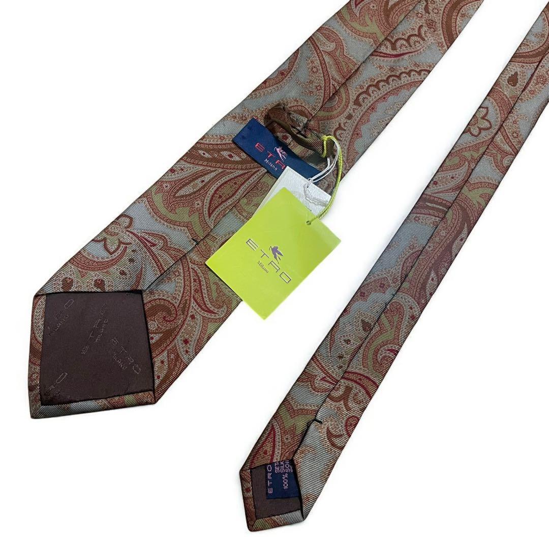 【新品】ETRO Milano エトロ ネクタイ ペイズリー柄 絹100%