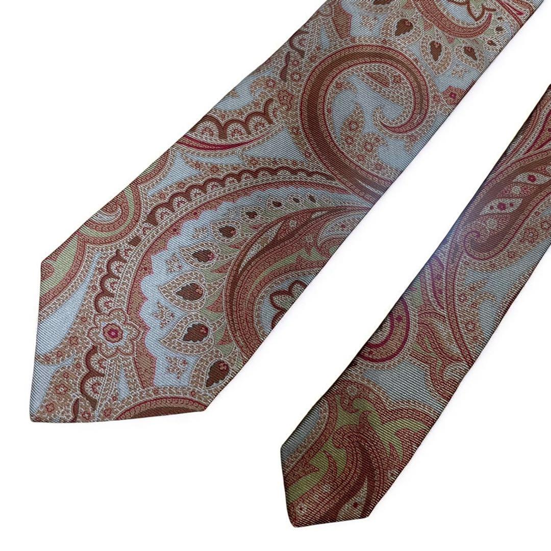 【新品】ETRO Milano エトロ ネクタイ ペイズリー柄 絹100%