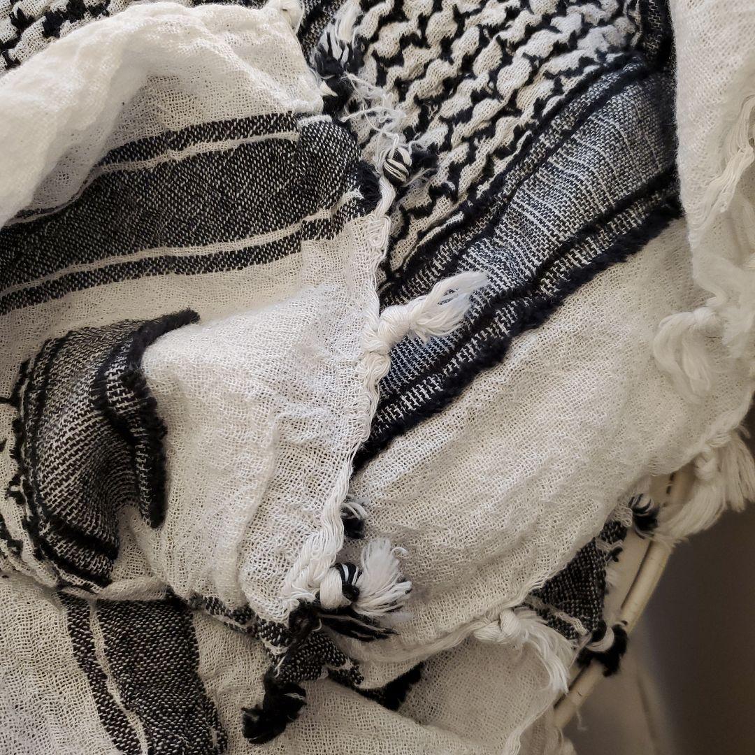 NAISSANCE 　アフガンストールフリンジ付き