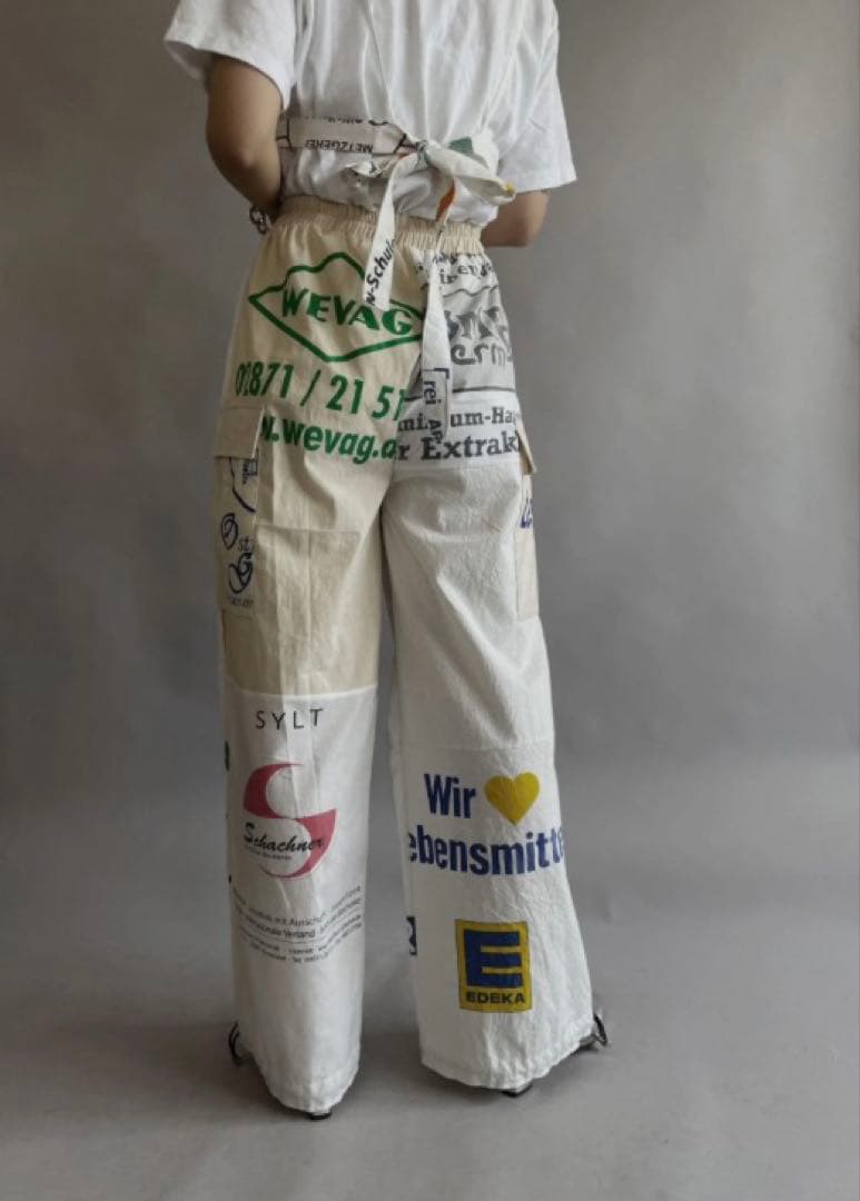 the tiny shop mori リメイクワークパンツ