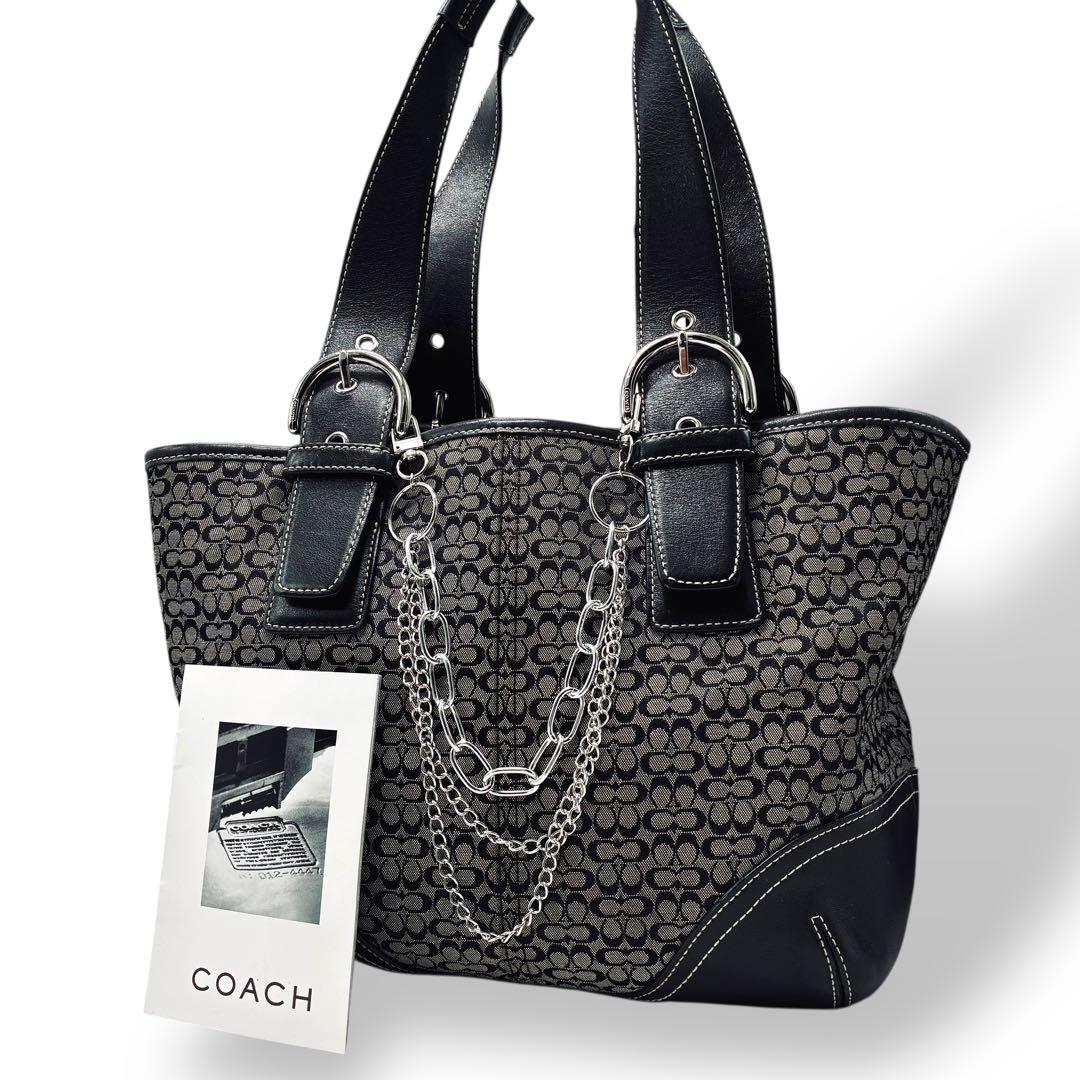 ☆美品☆COACH☆ ミニシグネチャー柄☆トートバッグ ☆ハンドバッグ
