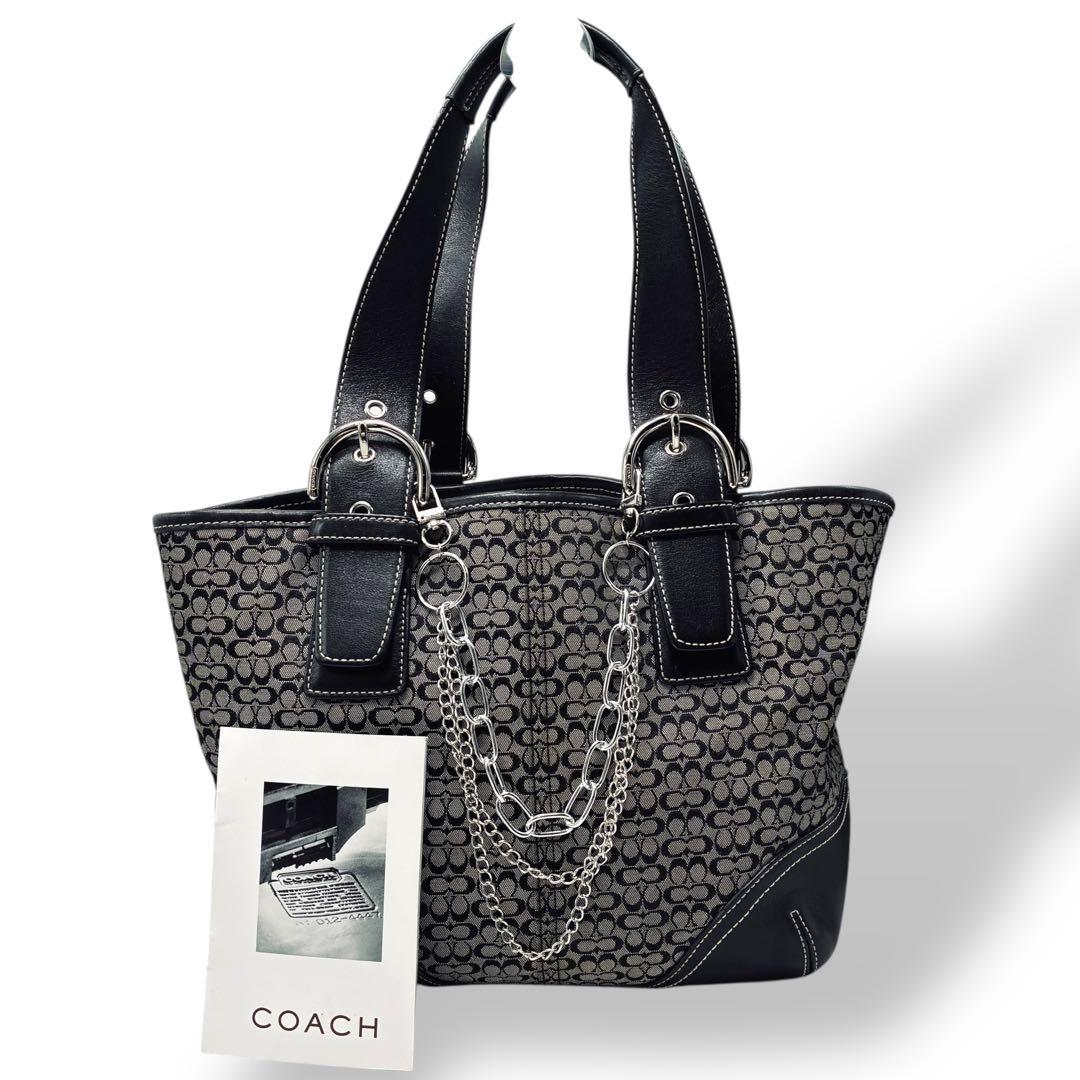 ☆美品☆COACH☆ ミニシグネチャー柄☆トートバッグ ☆ハンドバッグ