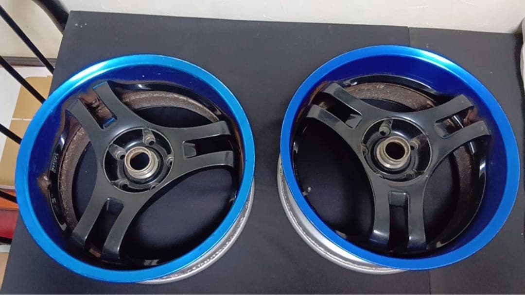 スーパーアドバン　2本　17インチ　114.3 5穴　8j+35 ドリケツ当時物