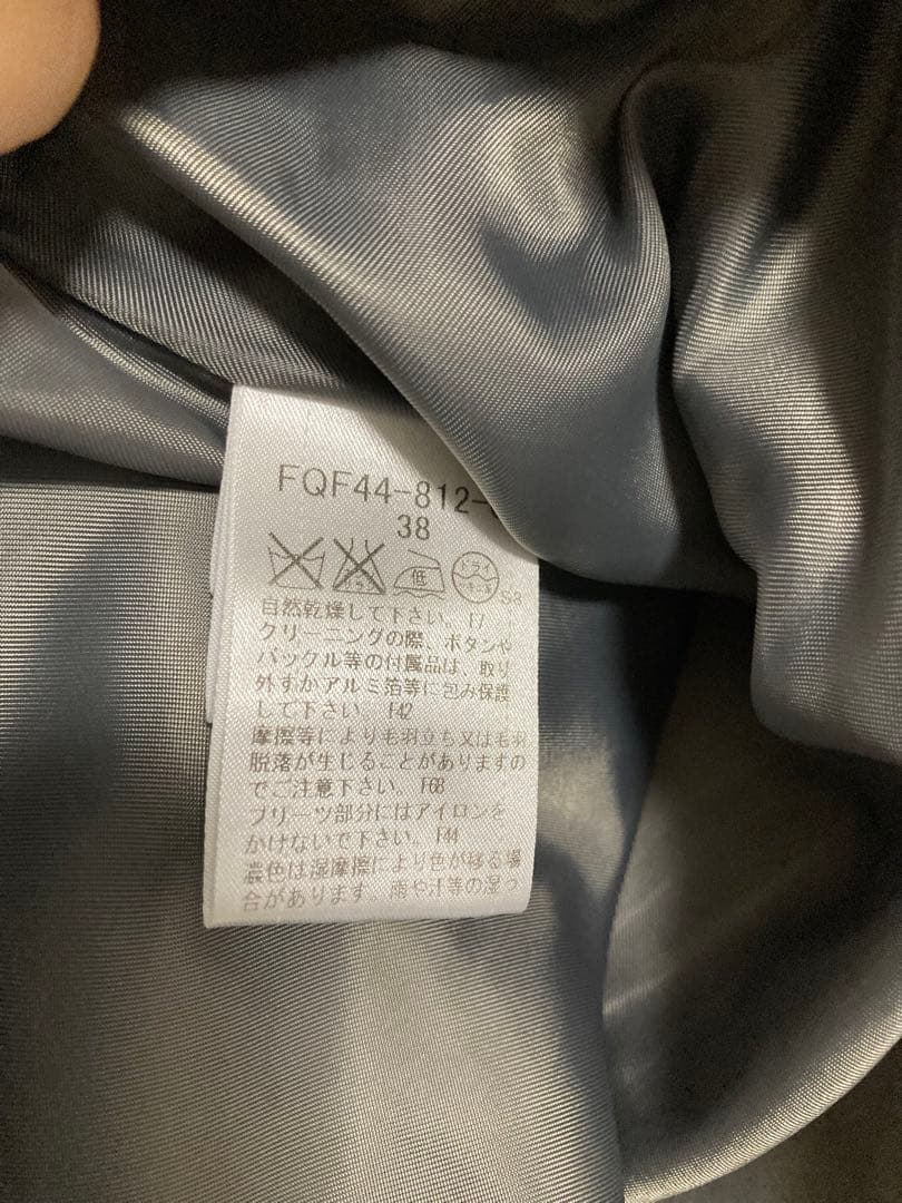 【美品】バーバリーブルーレーベル グレー ミニスカート キュロット プリーツ