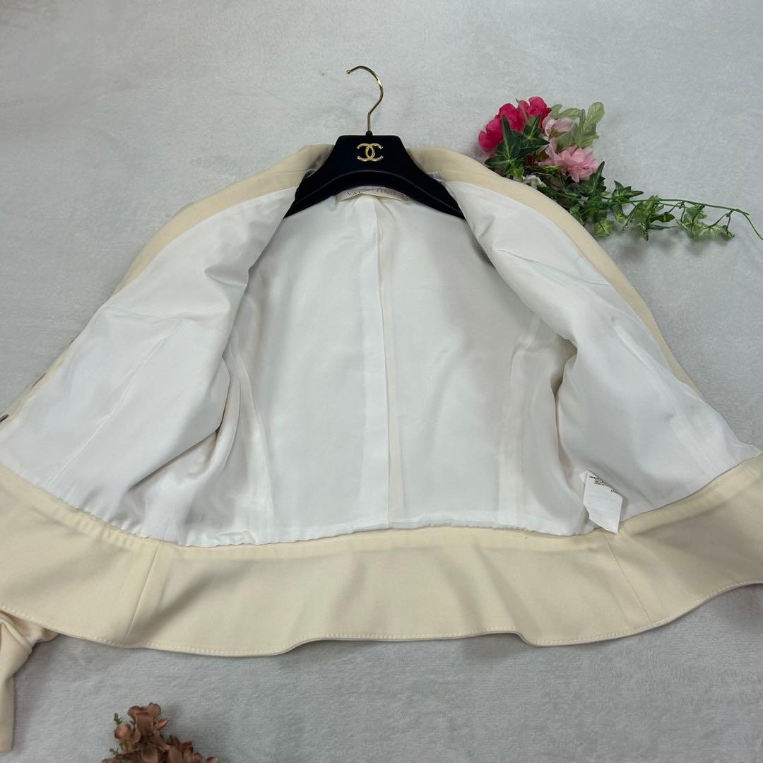 J690 M 12 ヴァレンティノ 袖フリル テーラードJKT レディース