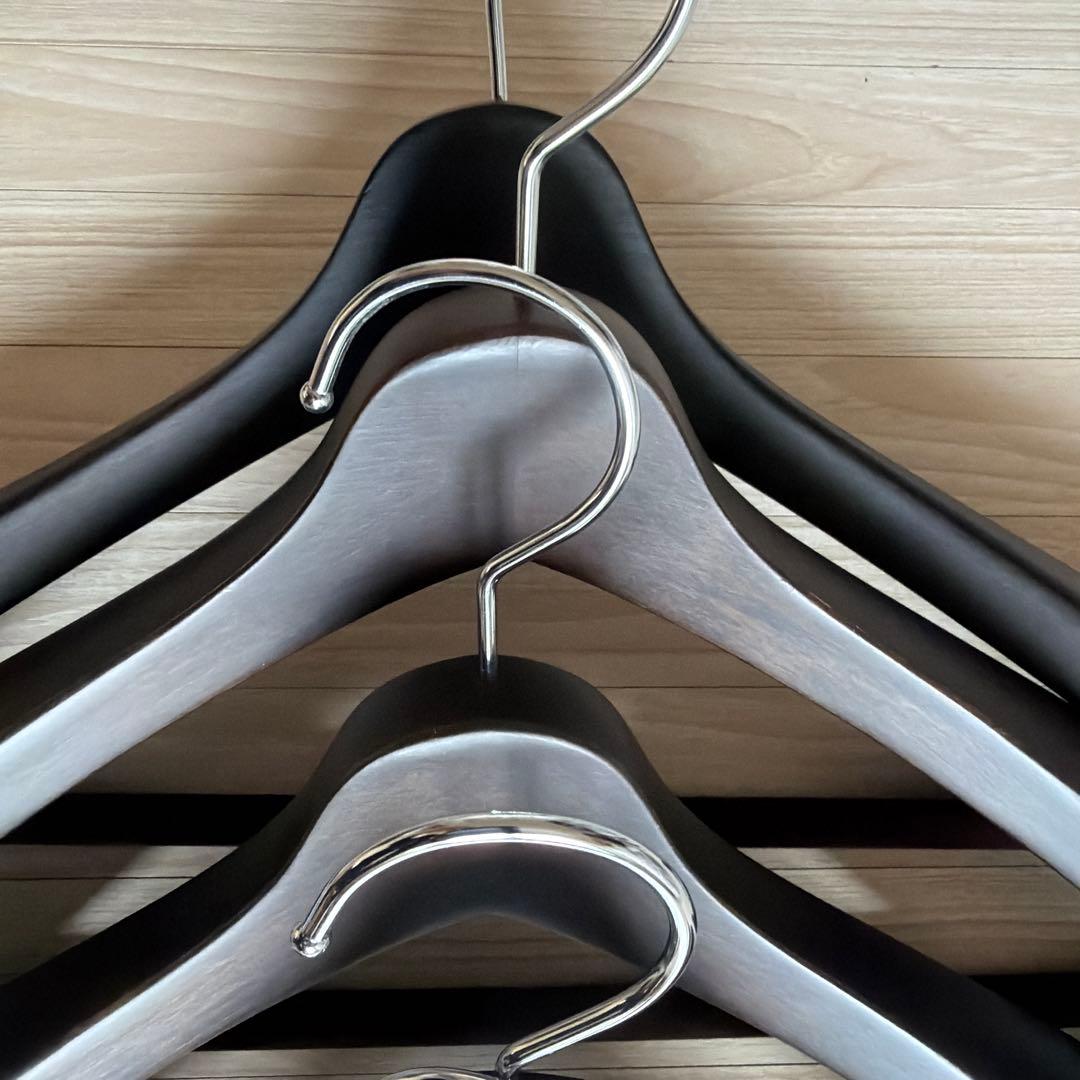 NAKATA HANGER SET-01 木製メンズスーツハンガー ５本組