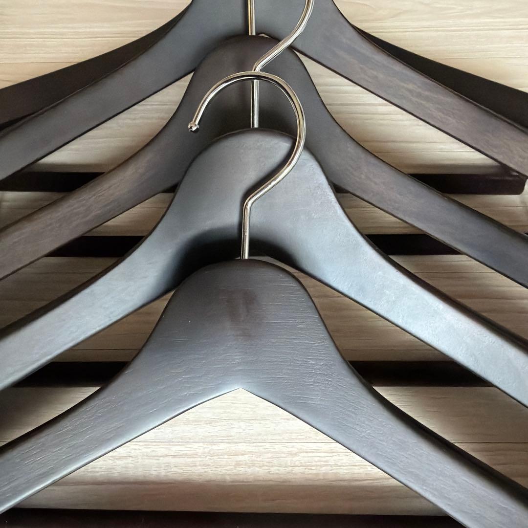 NAKATA HANGER SET-01 木製メンズスーツハンガー ５本組