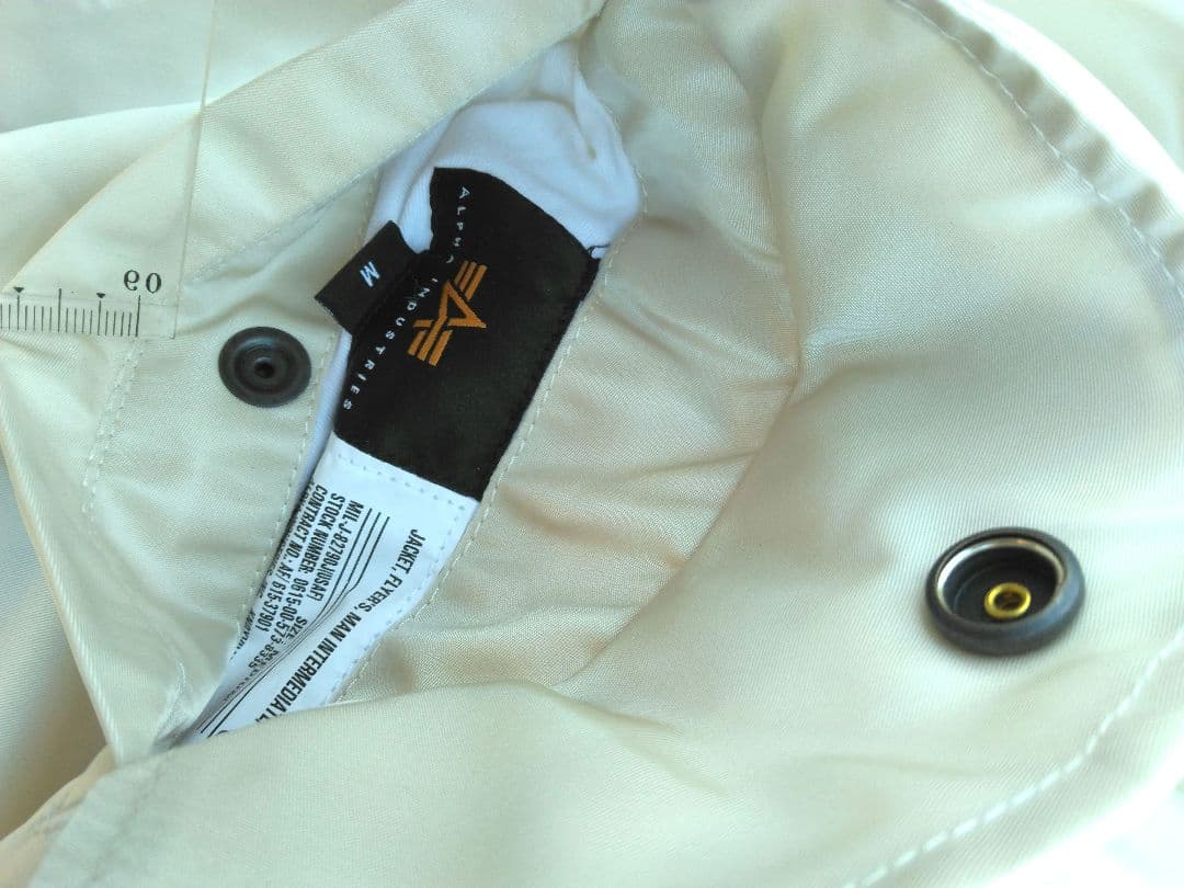 アルファインダストリーズ MA-1 白 2WAY フライトジャケット M Y2k