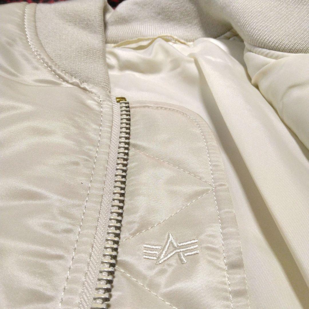 アルファインダストリーズ MA-1 白 2WAY フライトジャケット M Y2k