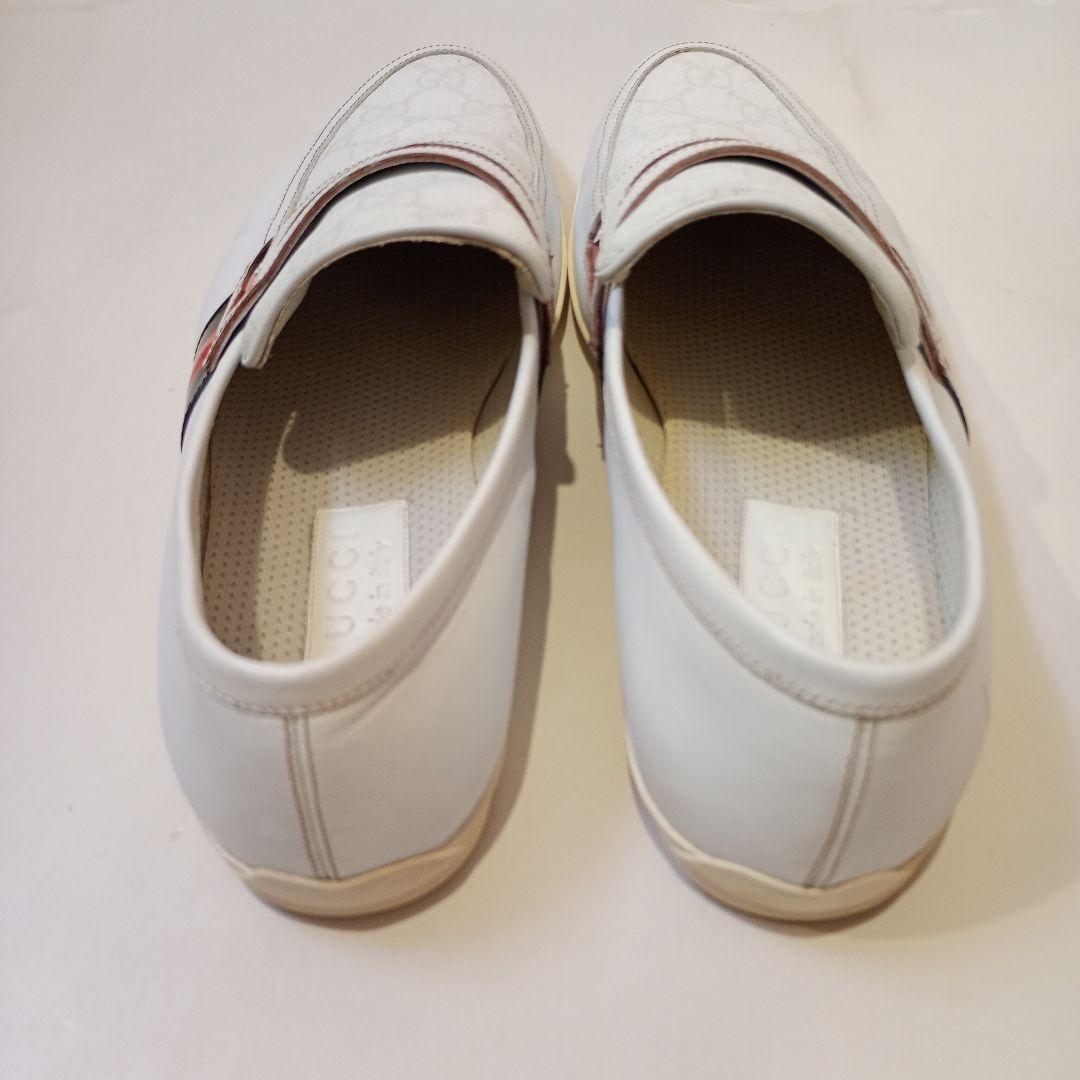 【美品】GUCCI　ローファー　スリッポン　GG柄　レザー　シェリーライン