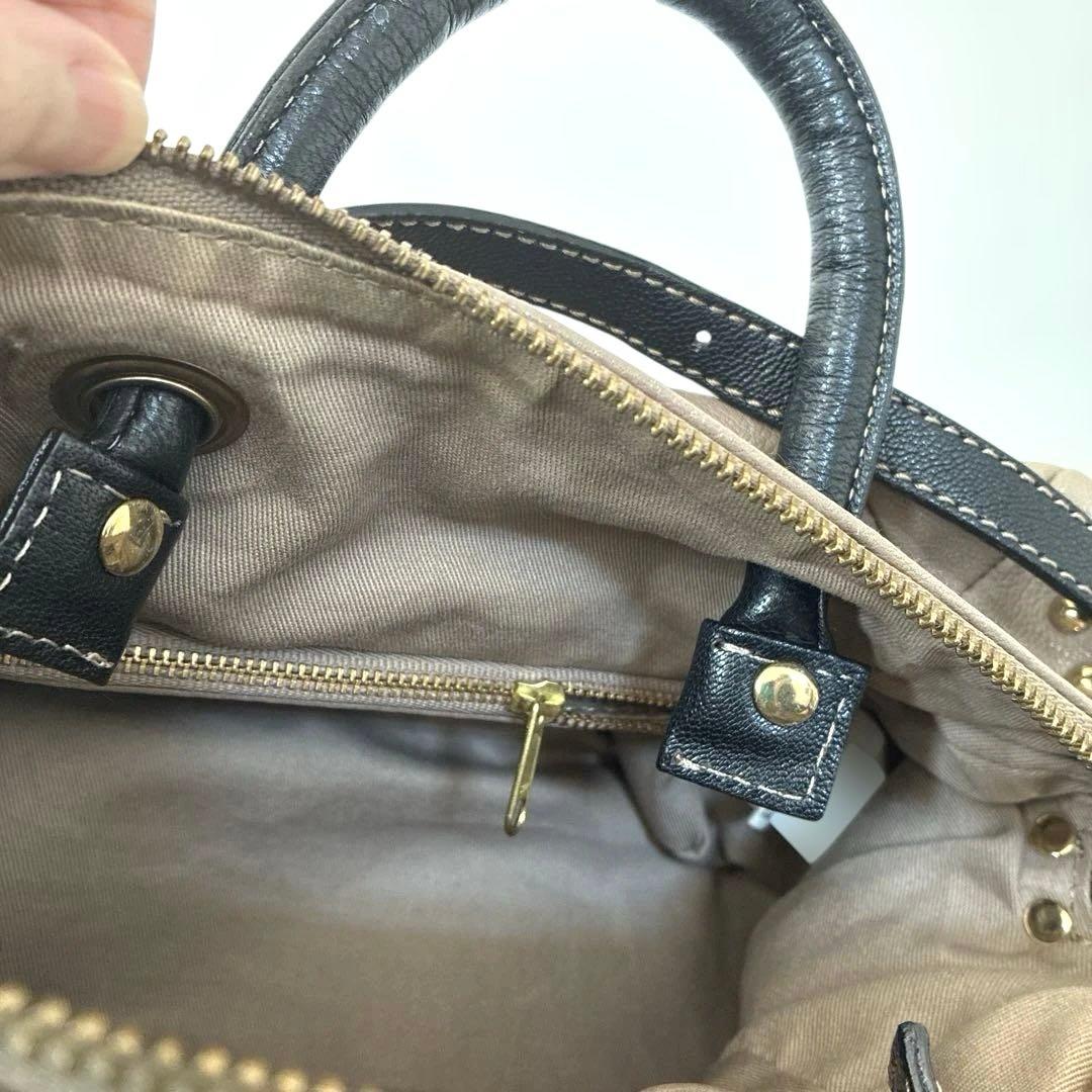 美品　PotioR 2wayレザーバッグ　羊革　本革　ショルダーバッグ