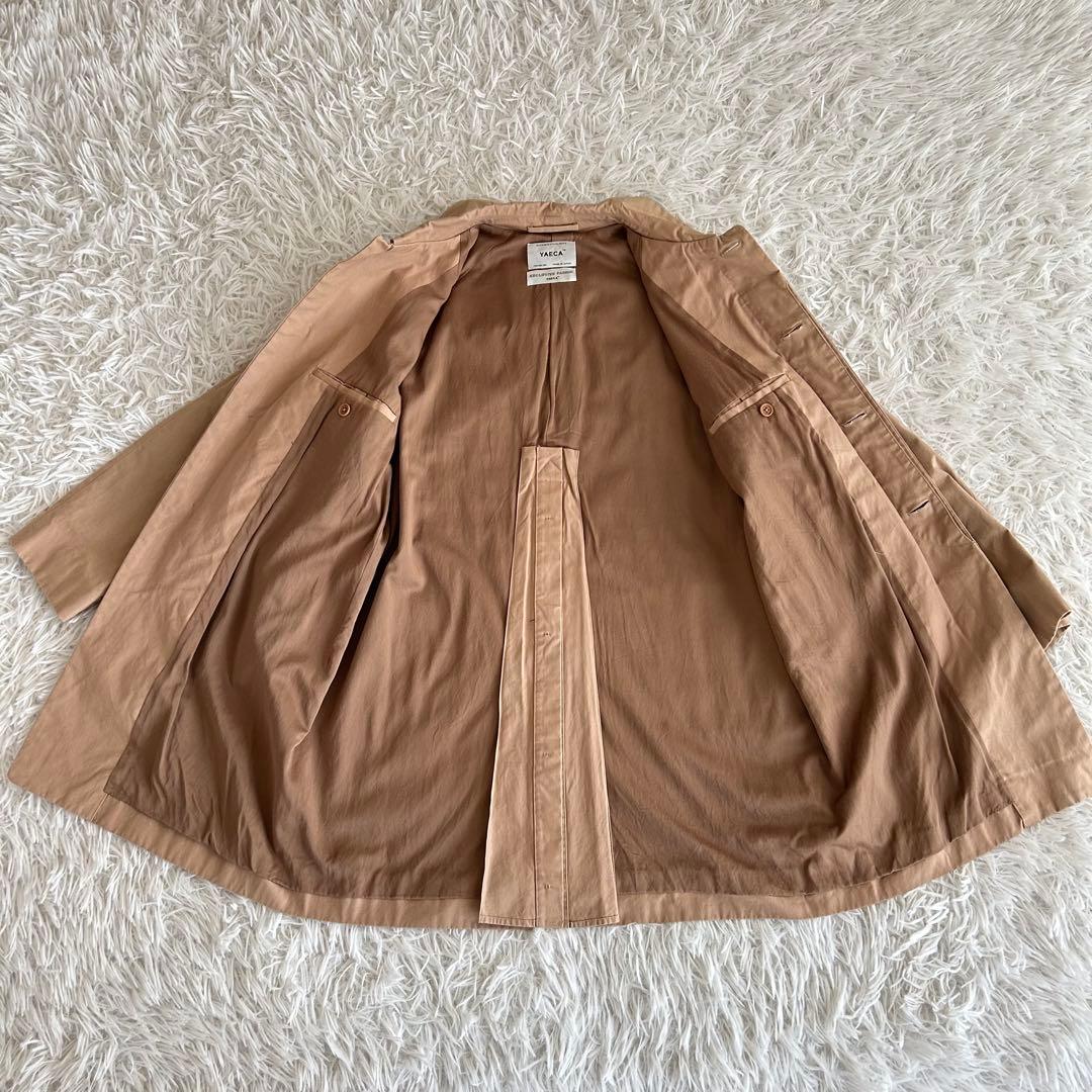 YAECA ヤエカ　ステンカラーコート ショート　ベージュ　M