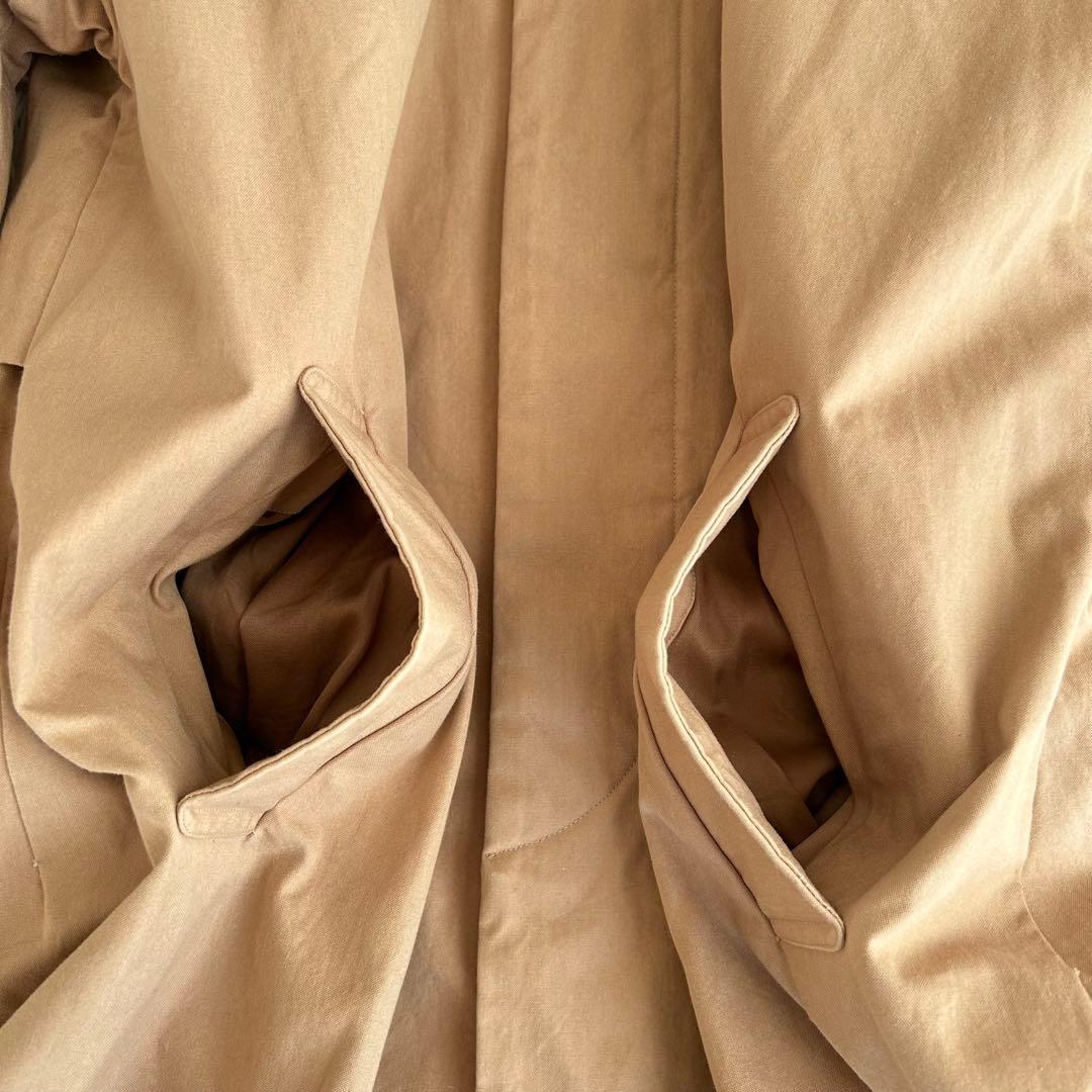 YAECA ヤエカ　ステンカラーコート ショート　ベージュ　M