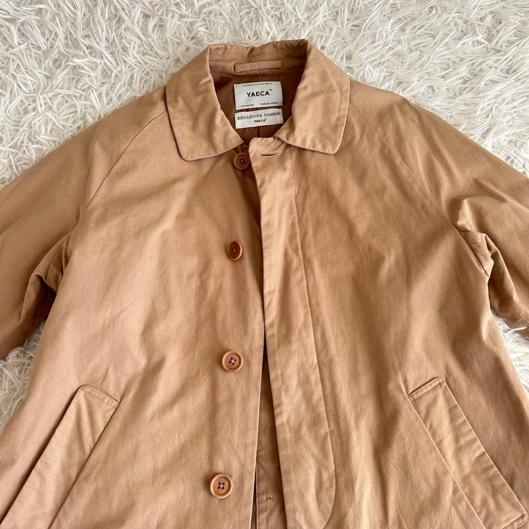 YAECA ヤエカ　ステンカラーコート ショート　ベージュ　M