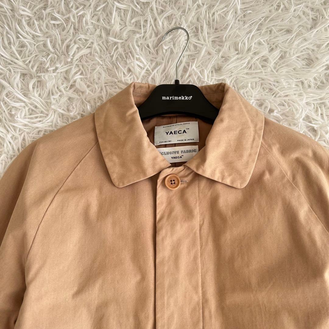 YAECA ヤエカ　ステンカラーコート ショート　ベージュ　M