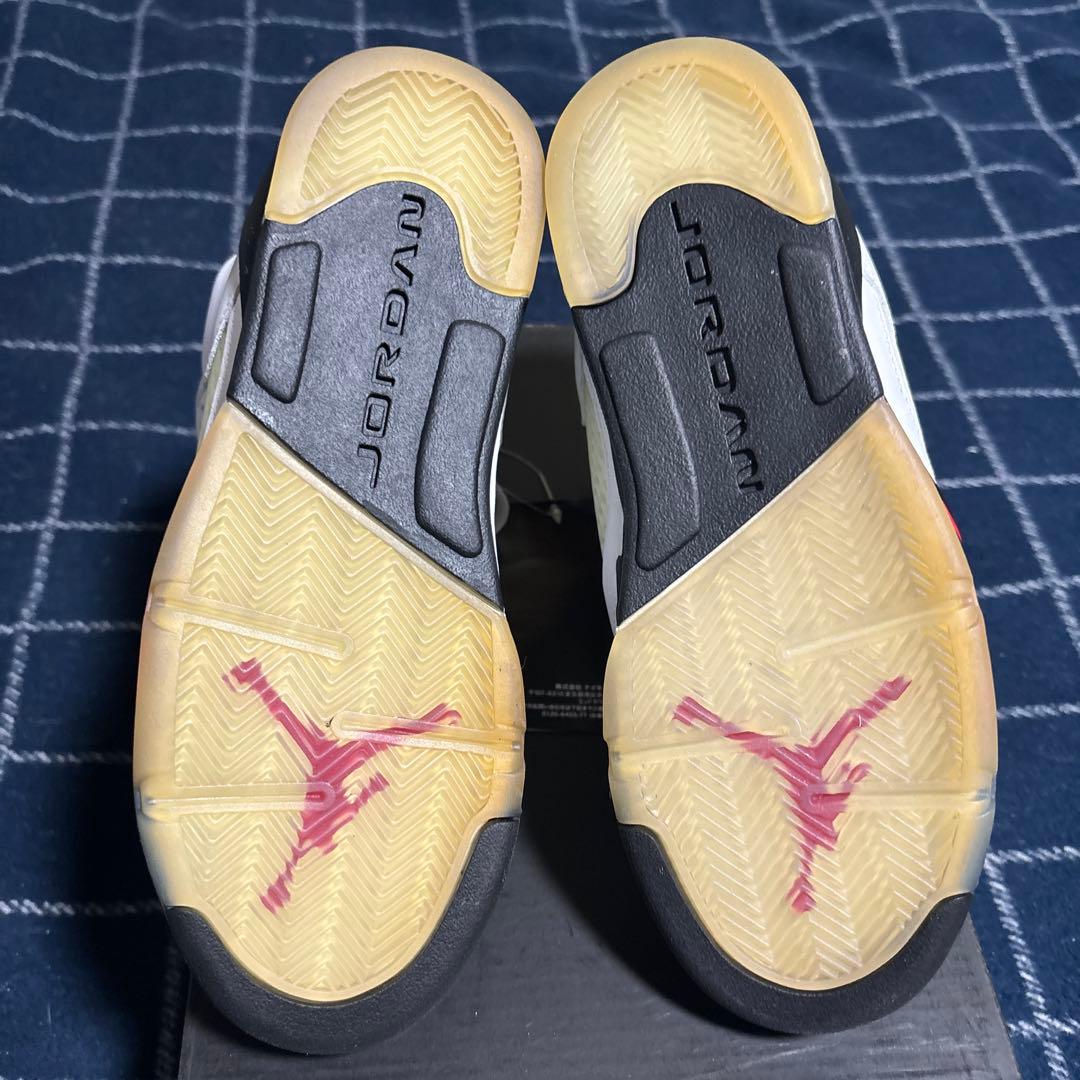 ナイキ エアジョーダン 5 レトロ ファイヤーレッド GS 2020 23cm