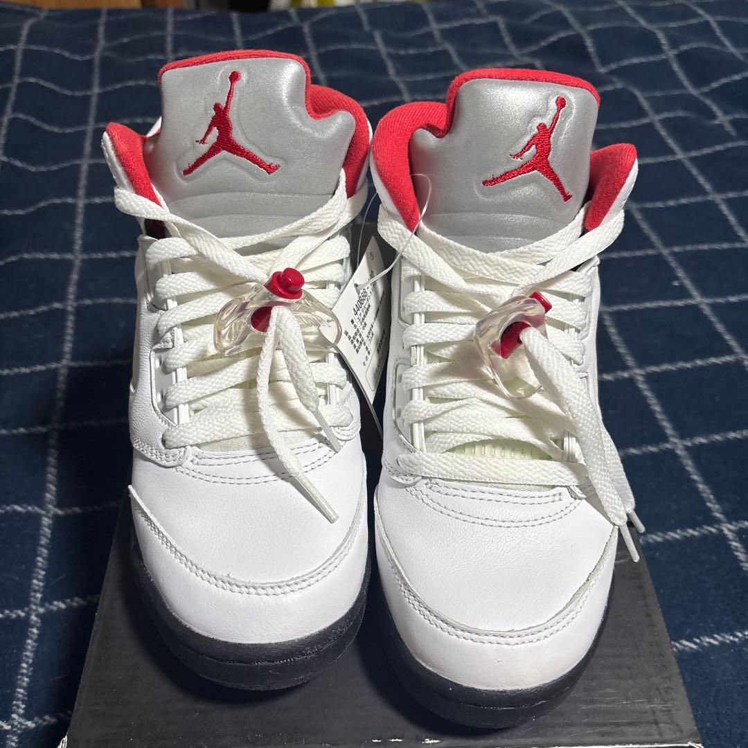 ナイキ エアジョーダン 5 レトロ ファイヤーレッド GS 2020 23cm