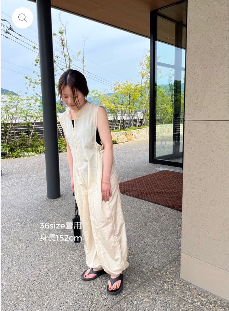 サロペット・オーバーオール・オールインワン HHOLIC zip all-in-one ivory 40