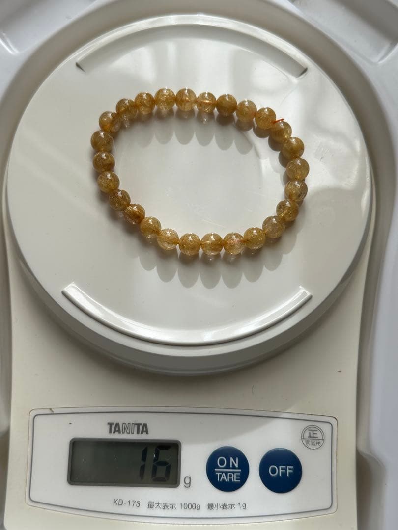 花火ルチルブレスレット！7.8㎜