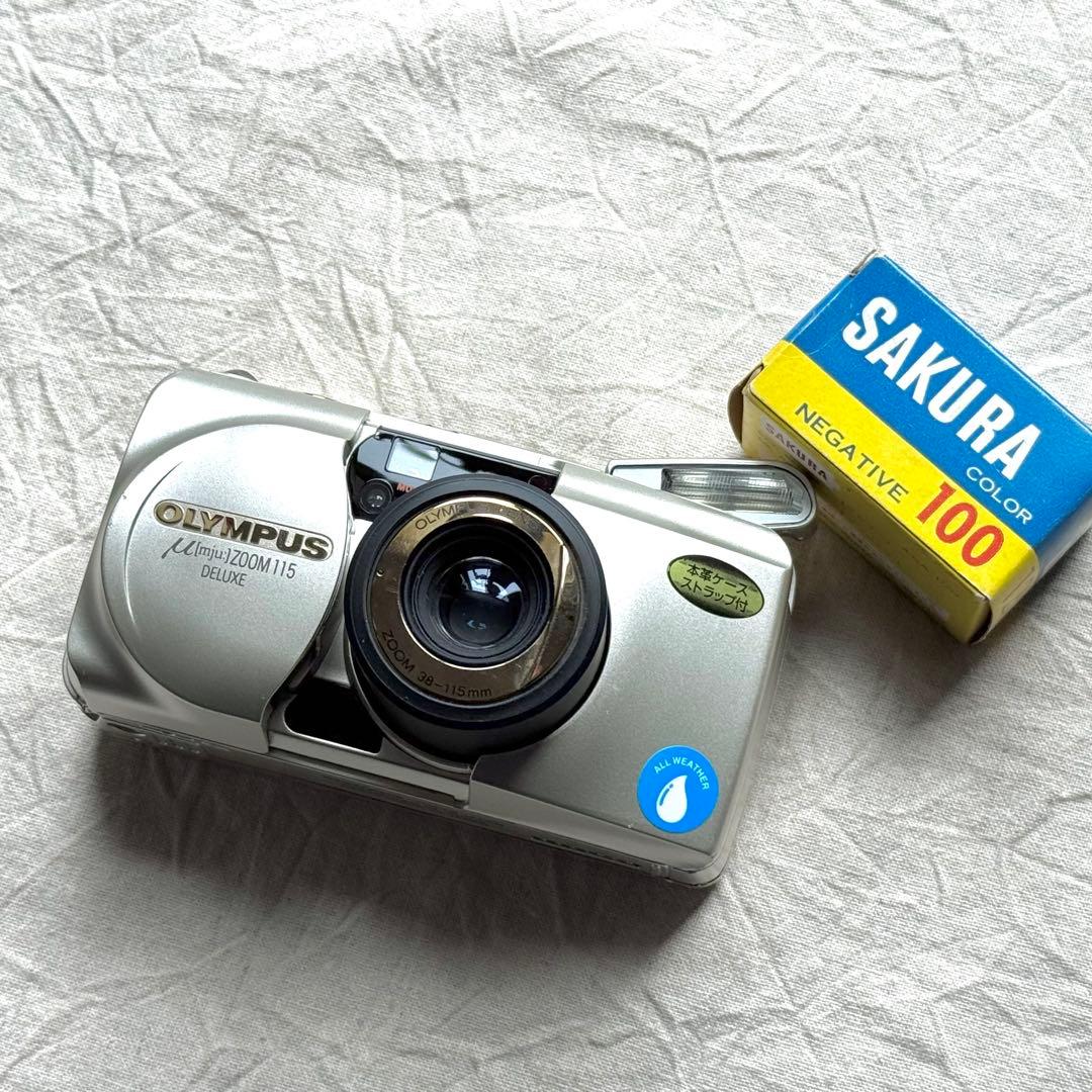 ⌘完動品！ 電池付き、作例あり！ OLYMPUS μ ZOOM 115D⌘