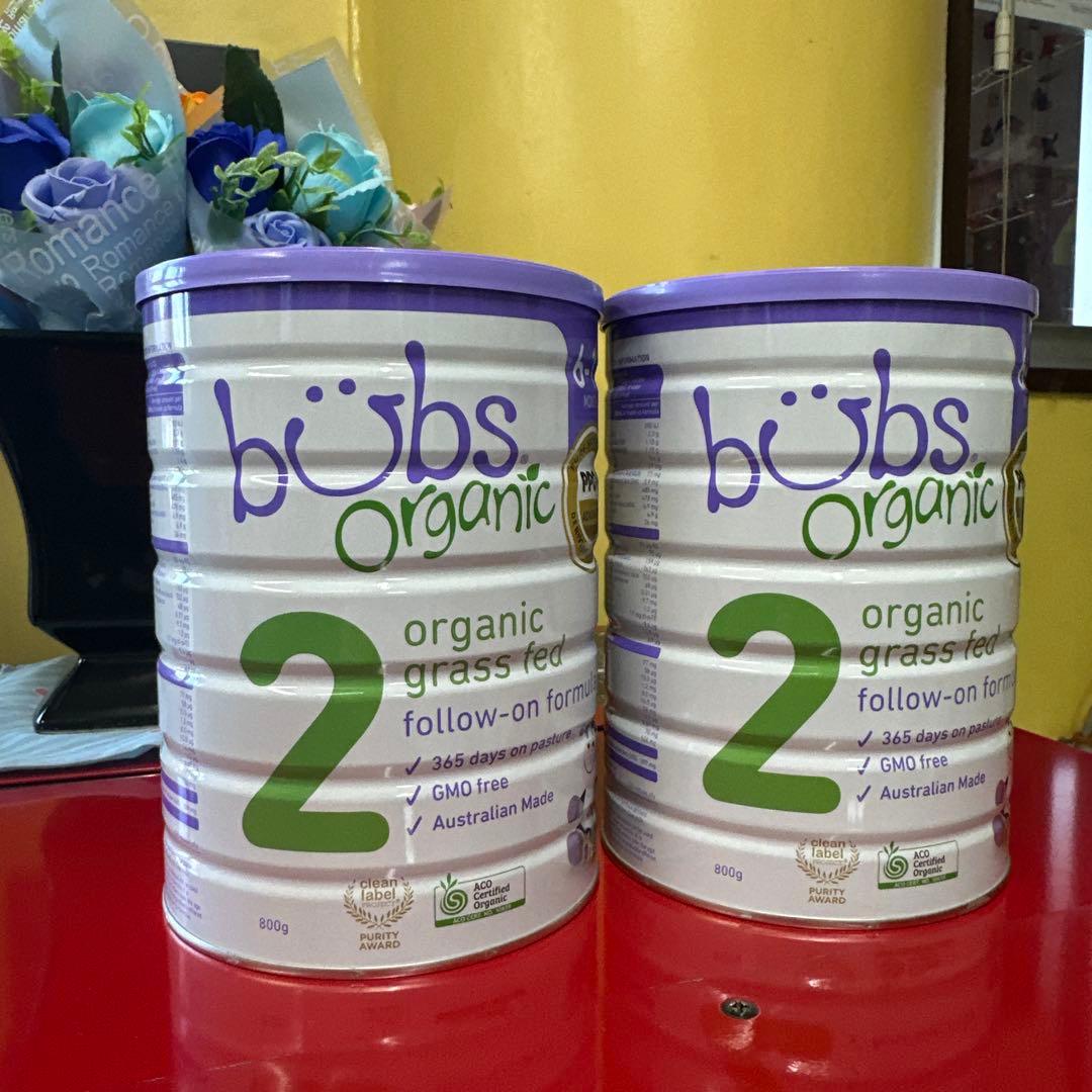 ねこ　bubs Organic 粉ミルク 800g 2缶セット