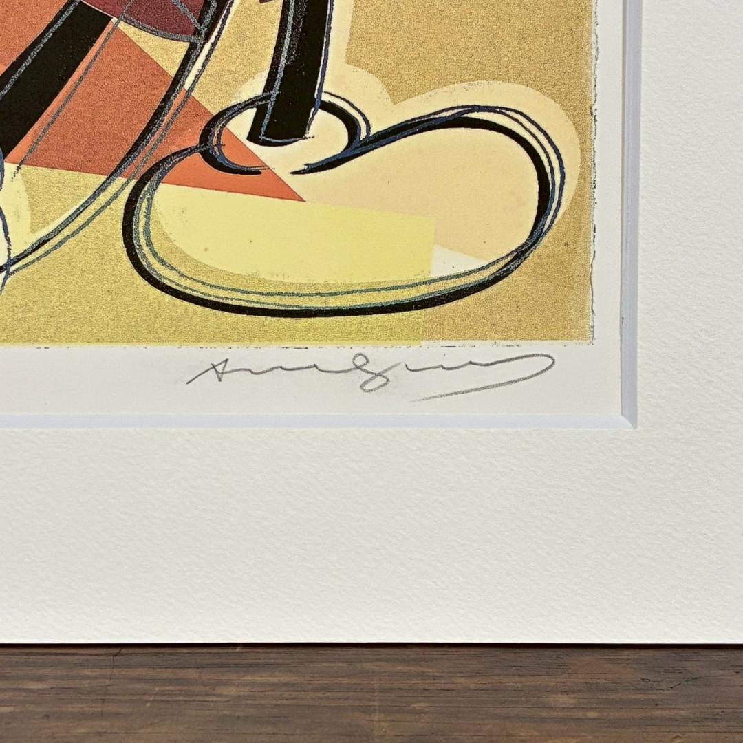 美品 アンディ・ウォーホル「ダブルミッキー～」シルクスクリーン 証明書・サイン有