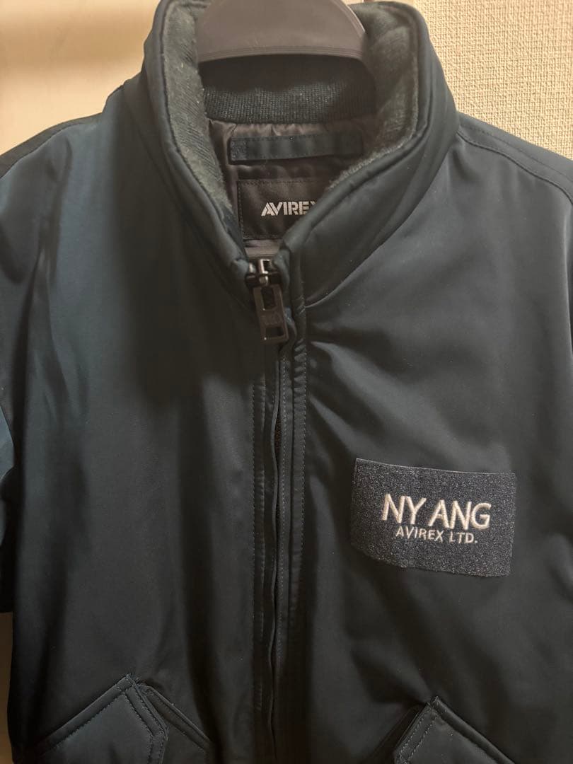 【希少カラー】AVIREX NY ANG フライトジャケット スモーキーネイビー