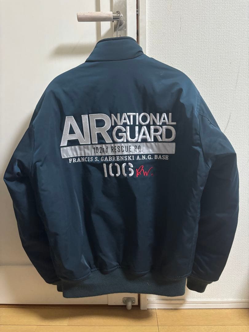 【希少カラー】AVIREX NY ANG フライトジャケット スモーキーネイビー