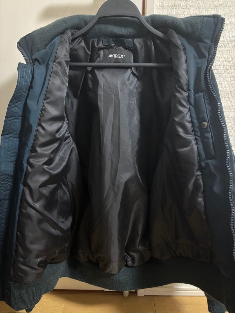 【希少カラー】AVIREX NY ANG フライトジャケット スモーキーネイビー