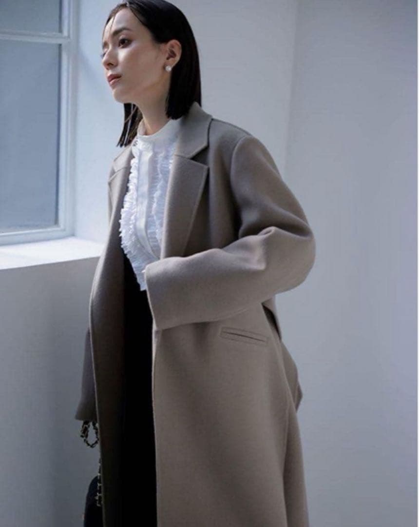 【anuans】リバーロングコート(2023AW)