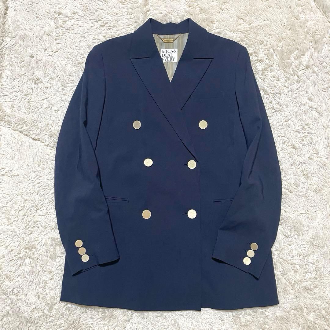 MICA&DEAL 定価4.2万 テーラードジャケット ダブル 金ボタン 紺ブレ