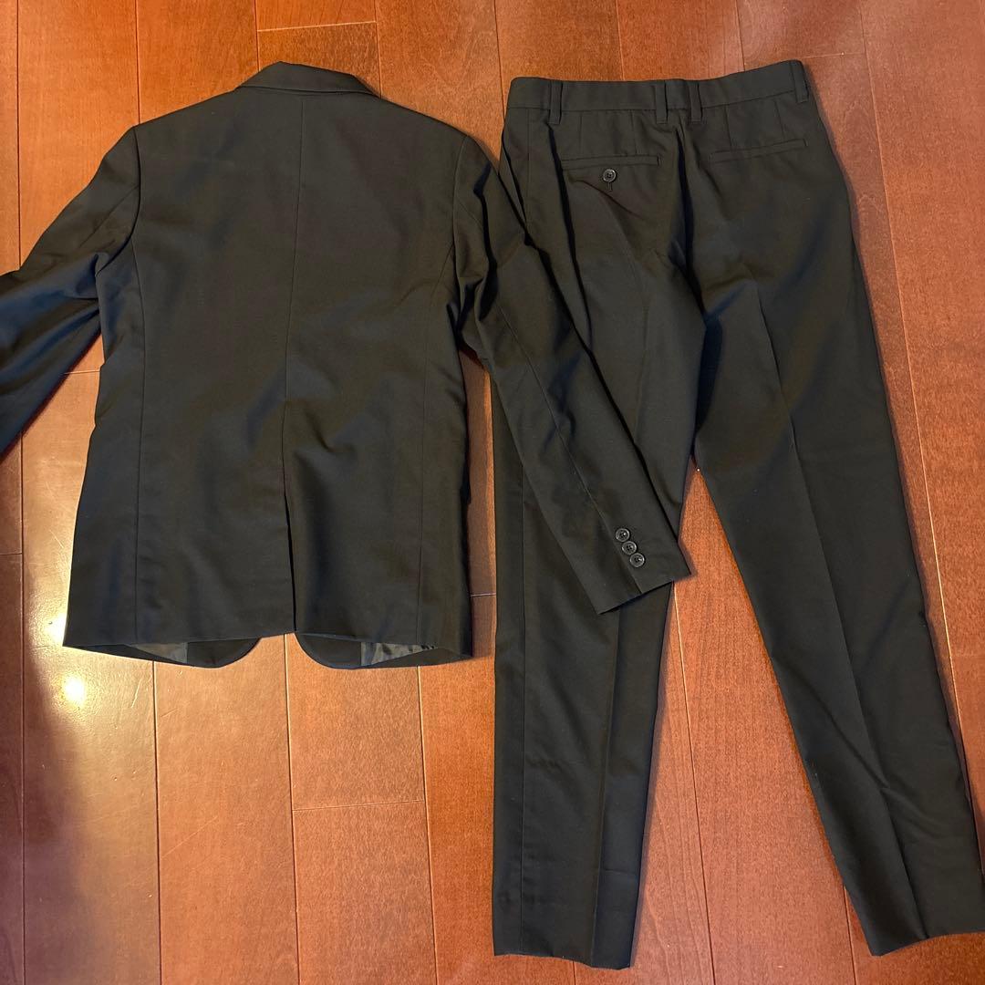 COMME CA ISM ブラックスーツ 160A