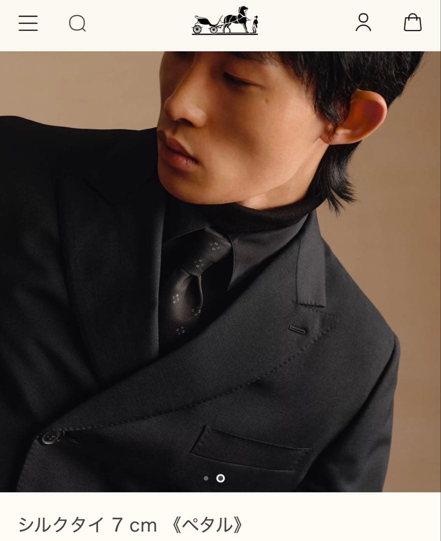 専用出品です。　　　エルメス ネクタイ 新品 未使用 3本セット