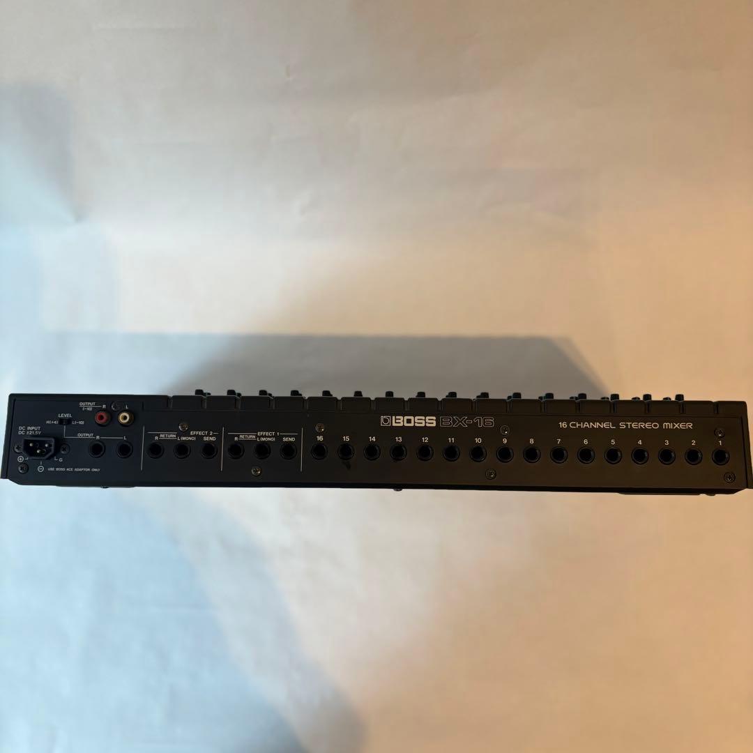BOSS BX-16 16チャンネル ステレオミキサー　電源アダプター付
