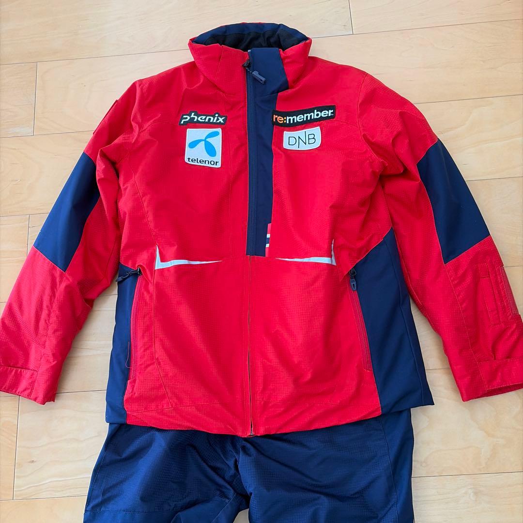 Phenix 子ども用スキーウェア 赤/ネイビー　160センチ