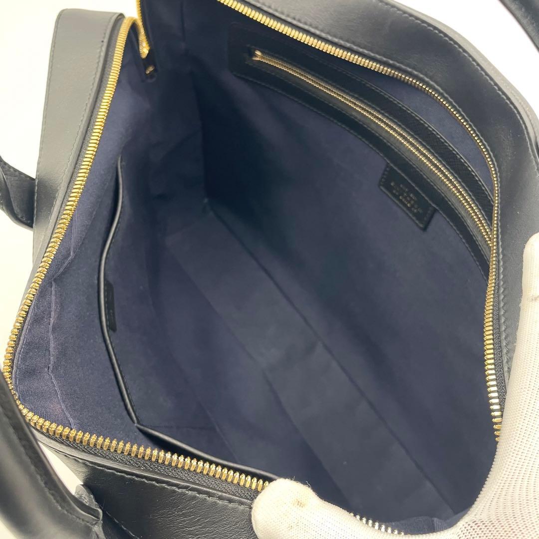 【未使用級】スマイソン パナマ ブリーフケース2way 黒 ビジネス 英国王室