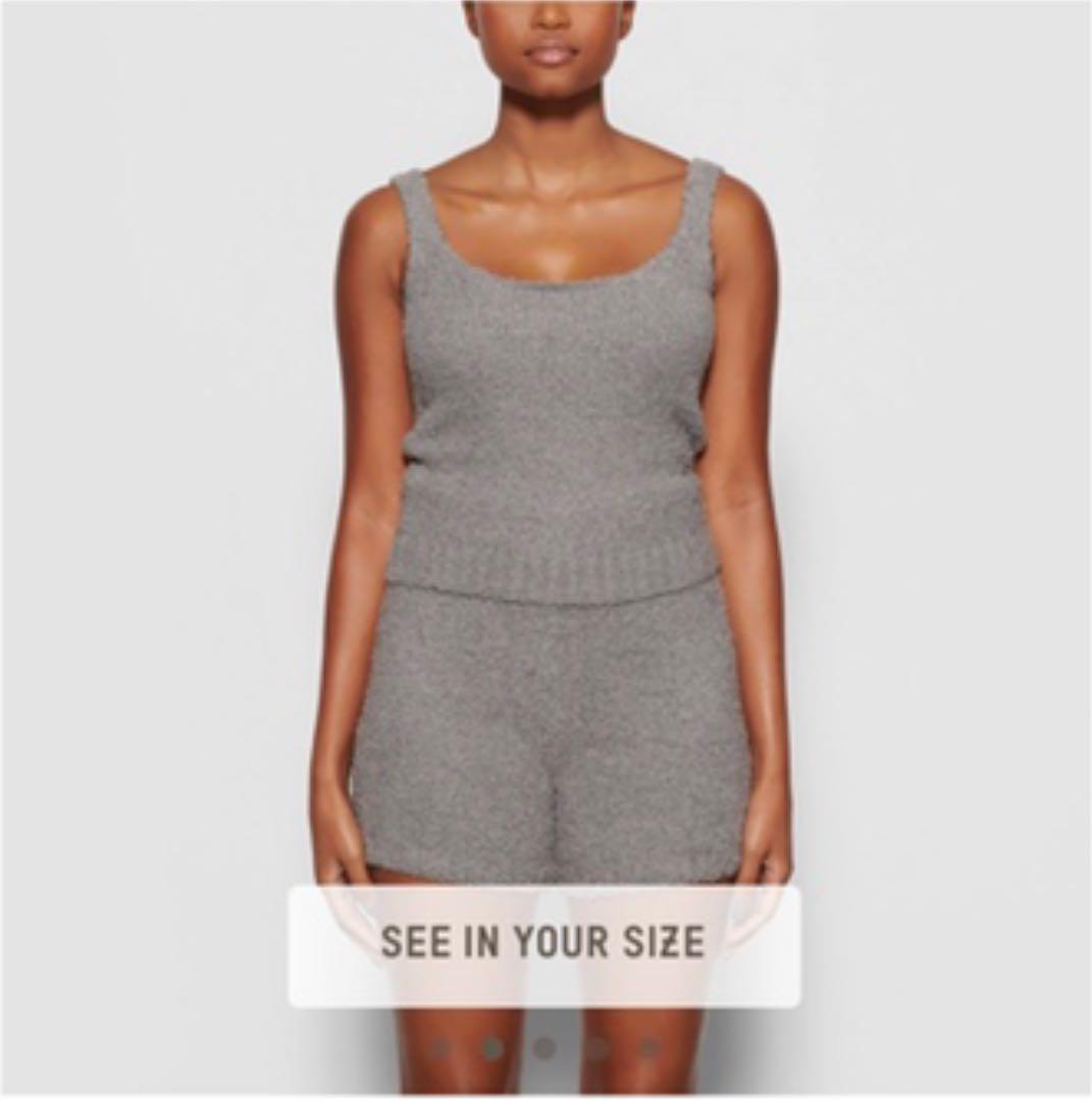 キアラ着用カラー☆SKIMS Cozy Knit Tank 新品タグ付！即発！