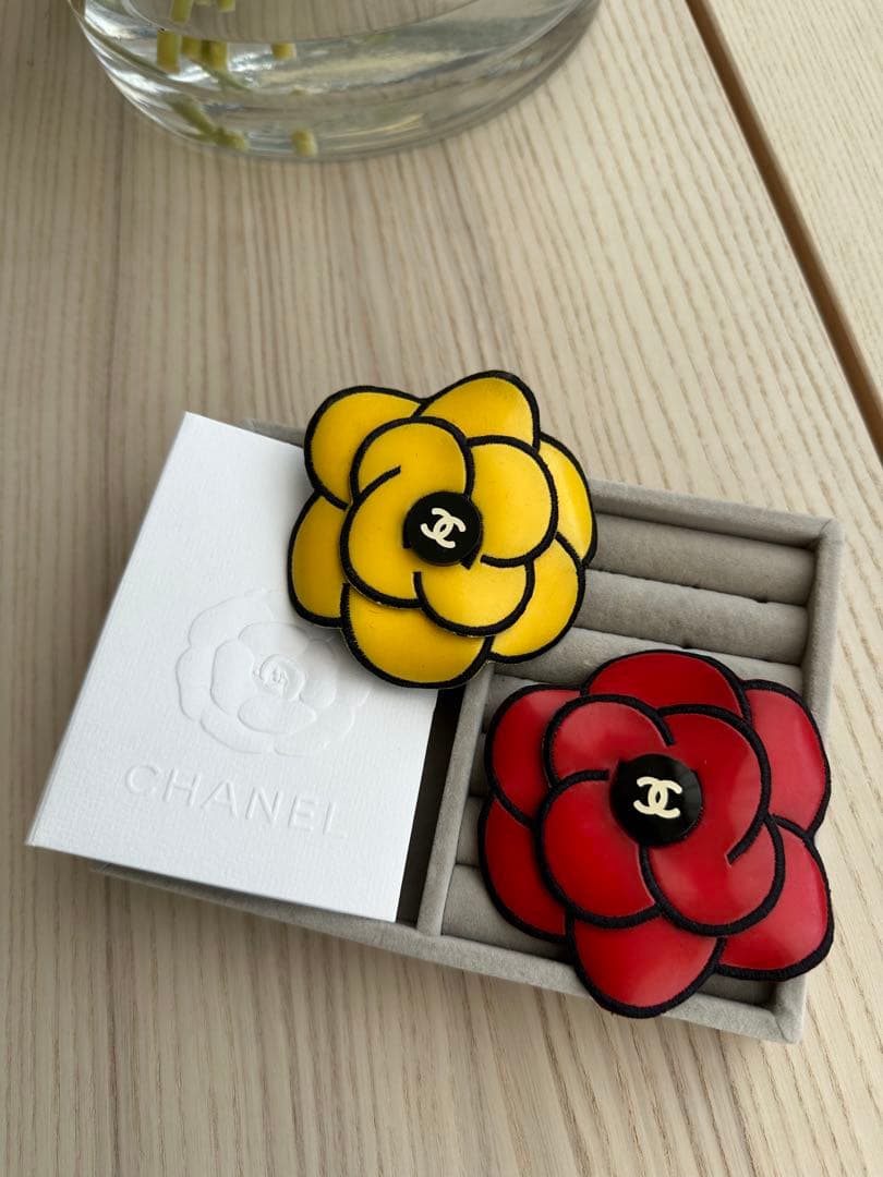 CHANEL シャネル ブローチ カメリア　ヘア　アクセ　超レア