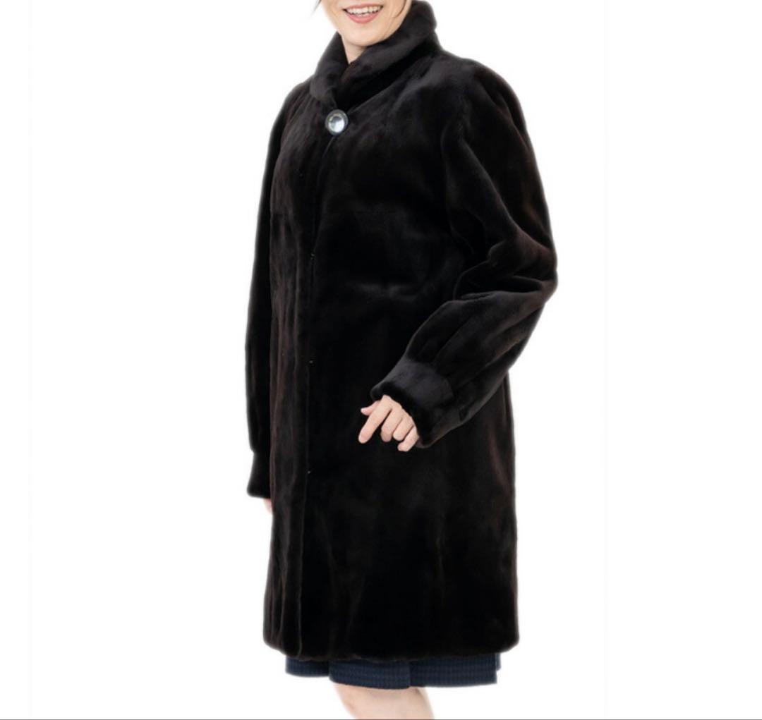 新品　SAGA シェアードミンク ロングコート